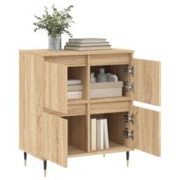 Berkfield Home Sideboard Sonoma Oak 60x35x70 cm Engineered Wood in Brown - Size: 60 x 35 x 70 cm - thumbnail 4