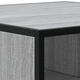Berkfield Home Coffee Table Grey Sonoma 100x100x30 cm Engineered Wood & Metal - Size: 100 x 100 x 30 cm - thumbnail 8