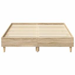 Berkfield Home Bed Frame No Mattress Sonoma Oak 120x200 cm Engineered Wood in Brown - Size: Small Double - thumbnail 5