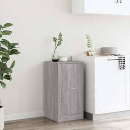 Berkfield Home Elegant Apothecary Cabinet Grey Sonoma 40x41x77.5 cm Engineered Wood - thumbnail 4