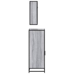 Berkfield Home 3 Piece Bathroom Furniture Set Grey Sonoma Engineered Wood - thumbnail 7