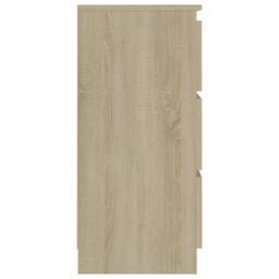 Berkfield Home Sideboard Sonoma Oak 60x35x76 cm Engineered Wood in Brown - Size: 60 x 35 x 76 cm - thumbnail 5