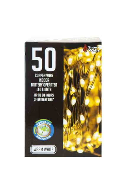 VFM e-Store Indoor Copper Wire Lights(50) in White - image 1