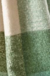Catherine Lansfield 'Check' Blanket Throw in Green - Size: 130 cm x 170 cm - thumbnail 3