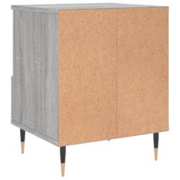 Berkfield Home Bedside Cabinet Grey Sonoma 40x35x50 cm Engineered Wood - Size: 40 x 35 x 50 cm - thumbnail 8