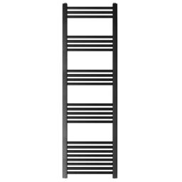 Balterley Straight Heated Towel Rail Radiator, 906W, 500 x 1600mm, Matt Black - thumbnail 1