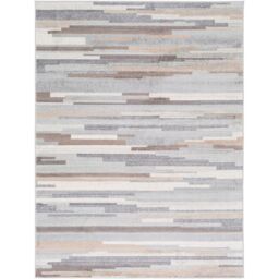 Livabliss Roma-Modern Grey Brown White Living Dining Bedroom Rug in Mid Grey - Size: 200 cm x 275 cm - thumbnail 2