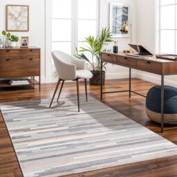 Livabliss Roma-Modern Grey Brown White Living Dining Bedroom Rug in Mid Grey - Size: 200 cm x 275 cm - thumbnail 8