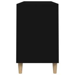Berkfield Home Shoe Cabinet Black 102x36x60 cm Engineered Wood - Size: 102 x 36 x 60 cm - thumbnail 6