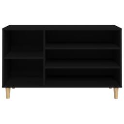 Berkfield Home Shoe Cabinet Black 102x36x60 cm Engineered Wood - Size: 102 x 36 x 60 cm - thumbnail 5