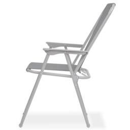 Berkfield Home 6 Piece Outdoor Dining Set Steel & Textilene Grey - thumbnail 8