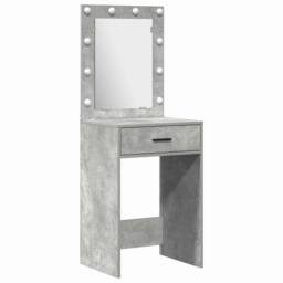 Berkfield Home 3 Piece Dressing Table Set Concrete Grey Engineered Wood - thumbnail 5