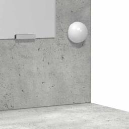 Berkfield Home 3 Piece Dressing Table Set Concrete Grey Engineered Wood - thumbnail 9