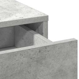 Berkfield Home 3 Piece Dressing Table Set Concrete Grey Engineered Wood - thumbnail 8