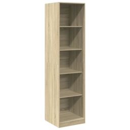 Berkfield Home Wardrobe Sonoma Oak 50x50x200 cm Engineered Wood in Brown - Size: 50 x 50 x 200 cm - thumbnail 2