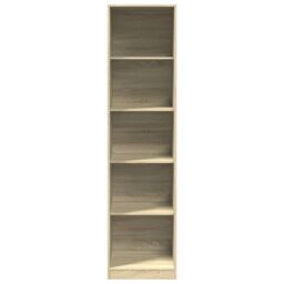 Berkfield Home Wardrobe Sonoma Oak 50x50x200 cm Engineered Wood in Brown - Size: 50 x 50 x 200 cm - thumbnail 4