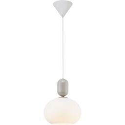 Nordlux Modern Indoor Pendant Light Grey Glass E27 Hand Blown Glass - Mains Powered, IP20 - thumbnail 1