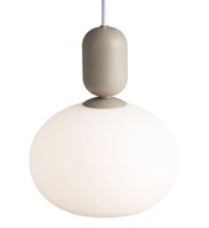 Nordlux Modern Indoor Pendant Light Grey Glass E27 Hand Blown Glass - Mains Powered, IP20 - thumbnail 3