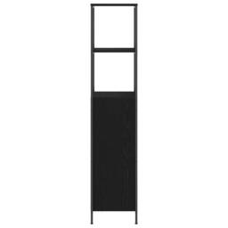 Berkfield Home Bathroom Cabinet with Shelves Black Oak 36x35x165 cm - Size: 36 x 35 x 165 cm - thumbnail 7