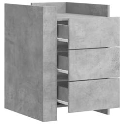 Berkfield Home Bedside Cabinet Concrete Grey 45x50x65 cm Engineered Wood - Size: 45 x 50 x 65 cm - thumbnail 8
