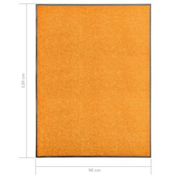 Berkfield Home Doormat Washable Orange 90x120 cm - thumbnail 6