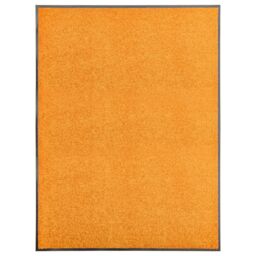 Berkfield Home Doormat Washable Orange 90x120 cm - thumbnail 1