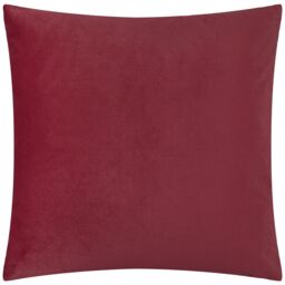 Paoletti Evoke Cut Velvet Cushion in Burgundy - Size: 45 cm x 45 cm - thumbnail 3