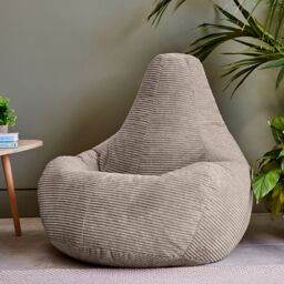 icon Dalton Cord Adult Bean Bag Chair, Set of 2 in Natural - thumbnail 3