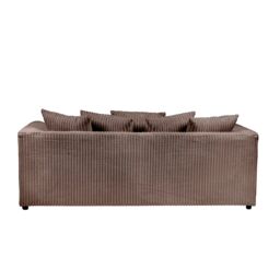 SquareBoxx Lennox Sofa Set 3 Seater in Chocolate - thumbnail 3