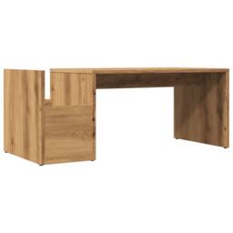 Berkfield Home Durable Coffee Table Artisian Oak 90x45x35 cm Engineered Wood in Brown - Size: 90 x 45 x 35 cm - thumbnail 6