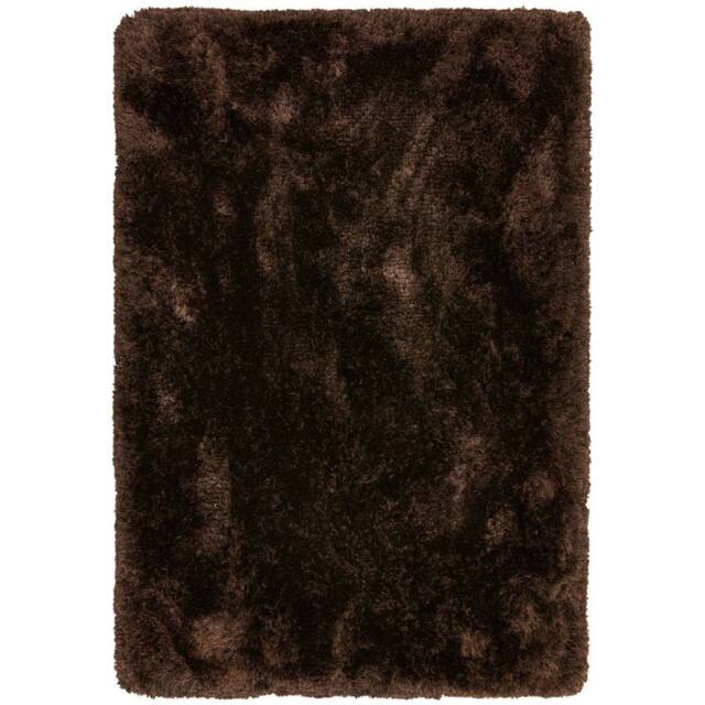 The Rug Shop UK Brown Handmade Modern Plain Polyester Easy To Clean Area Rug - Size: 200 cm x 300 cm - image 1