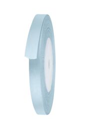 Neel Blue Double Sided Satin Polyester Ribbon Roll, 10mm x 25 Metres in Light Blue - thumbnail 2