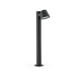 Netlighting Gina 1 Light Outdoor Bollard Light Dark Grey IP44 GU10