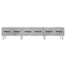 Berkfield Home TV Cabinet Concrete Grey 150x36x30 cm Engineered Wood - Size: 150 x 36 x 30 cm - thumbnail 5