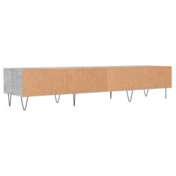 Berkfield Home TV Cabinet Concrete Grey 150x36x30 cm Engineered Wood - Size: 150 x 36 x 30 cm - thumbnail 8