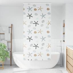 Berkfield Home Shower Roller Blind with Cassette 110x240 cm Fabric Width 106 cm in White - thumbnail 3