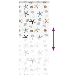 Berkfield Home Shower Roller Blind with Cassette 110x240 cm Fabric Width 106 cm in White - thumbnail 5
