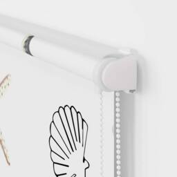 Berkfield Home Shower Roller Blind with Cassette 110x240 cm Fabric Width 106 cm in White - thumbnail 8