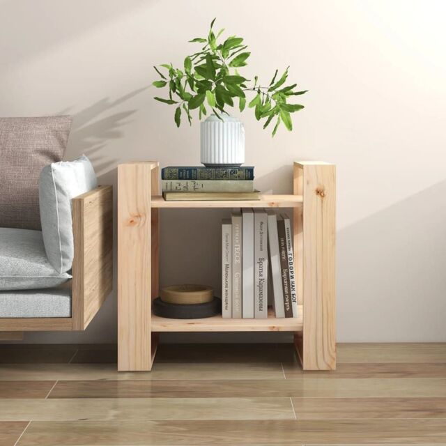 Berkfield Home Book Cabinet/Room Divider 60x35x57 cm Solid Wood Pine in Brown - Size: 60 x 35 x 57 cm - image 1