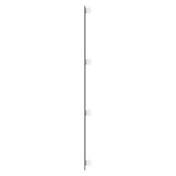 Berkfield Home Wall Mirror with LED Lights 30x100 cm Glass Rectangle in Silver - thumbnail 6