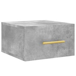 Berkfield Home Wall-mounted Bedside Cabinets 2 pcs Concrete Grey 35x35x20 cm - Size: 35 x 35 x 20 cm - thumbnail 5
