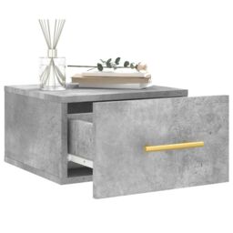 Berkfield Home Wall-mounted Bedside Cabinets 2 pcs Concrete Grey 35x35x20 cm - Size: 35 x 35 x 20 cm - thumbnail 4