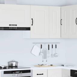 Berkfield Home Kitchen Wall Cabinet Kalmar White Engineered Wood - thumbnail 2