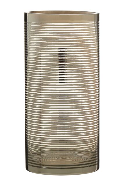 Orsina Raya Small Cylinder Glass Vase in Silver - image 1