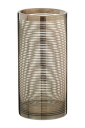 Orsina Raya Small Cylinder Glass Vase in Silver - thumbnail 2