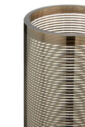 Orsina Raya Small Cylinder Glass Vase in Silver - thumbnail 4