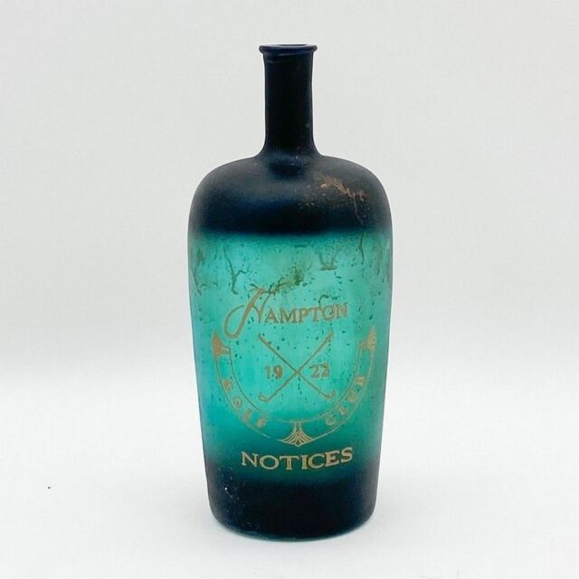 Minster 15 Inch Decorative Vase/Bottle - Tinted Glass - L16 x W16 x H38 cm in Blue - Size: 1 Pack - image 1