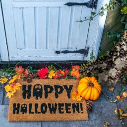 Nicola Spring Halloween Coir Door Mat - 60 x 40cm - Ghost - Size: 40 cm x 60 cm - thumbnail 5