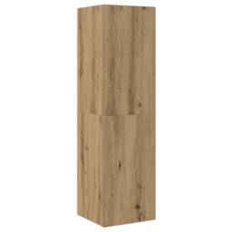 Berkfield Home TV Cabinet Artisan Oak 30.5x30x110 cm Engineered Wood in Brown - thumbnail 2