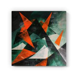 Warren Reed - Designer Curved Geometry Canvas - Size: w40 inch x h40 inch - thumbnail 2